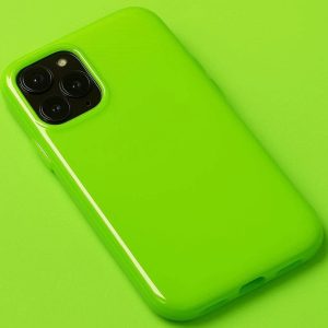 Glossy Neon Silicone Phone Case Shockproof Bright Color TPU Rubber Flexible Gel Protective Cover Solid Color Skin