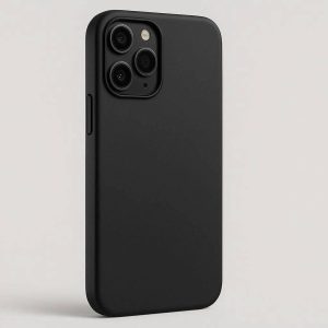 Sleek Matte Black Phone Case Ultra Thin Flexible TPU Shockproof Armor Matte Protective Cover Solid Color Shell