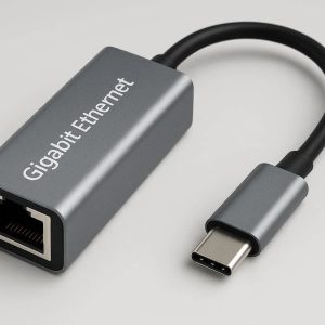 Type C to Gigabit Ethernet Adapter RJ45 High Speed Wired Internet LAN Network Converter for Laptops Tablets