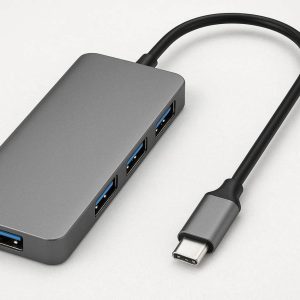 Type C Multi Port Hub 4 in 1 USB C Splitter Extension Adapter with 4 USB 3.0 Ports for Laptops